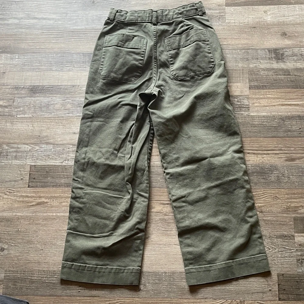 Everlane Forest Green Wide Leg Pants - Picture 3 of 3